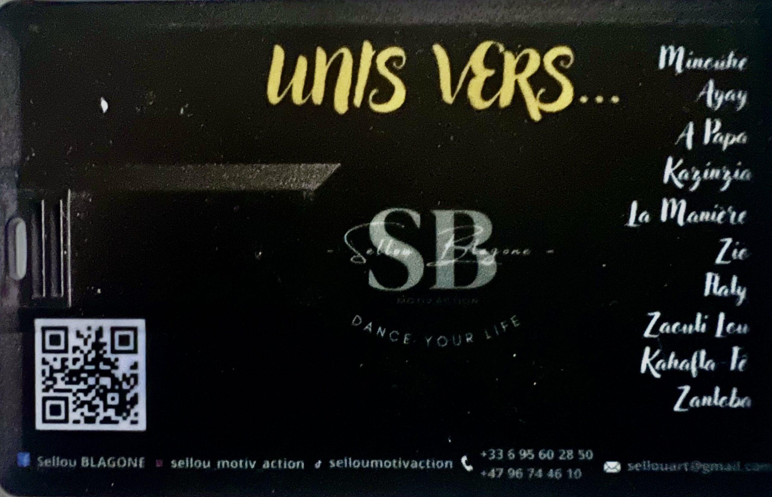 Unis Vers - Album de Sellou BLAGONE (Clé USB) – Image 2